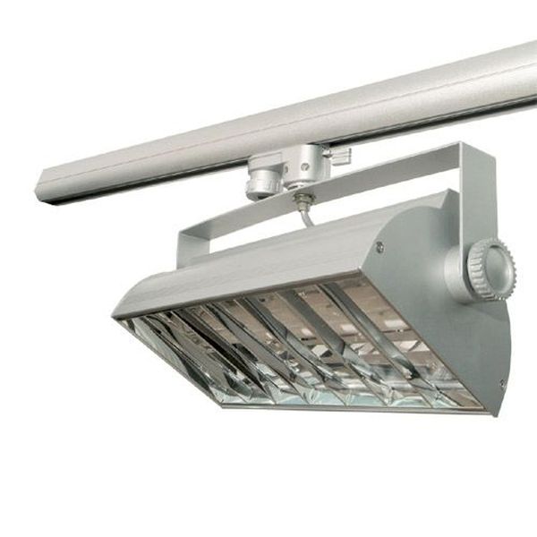[ENERGY-1] Luminaire  Projecteur Rail 3 allumages blanc 2G11 18W 230v