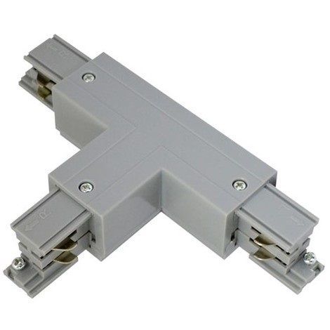 [RAIL-230G-11] Luminaire  Té 3 allumages gris accessoire rail