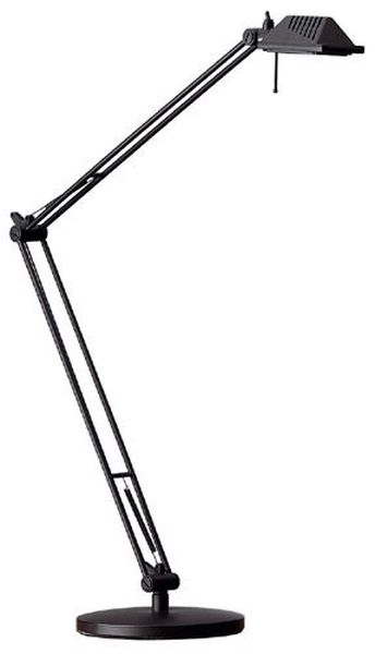 [LB-909] Luminaire  Lampe de bureau noir articule transfo. 230/12V G6,35 50W INTIMUS