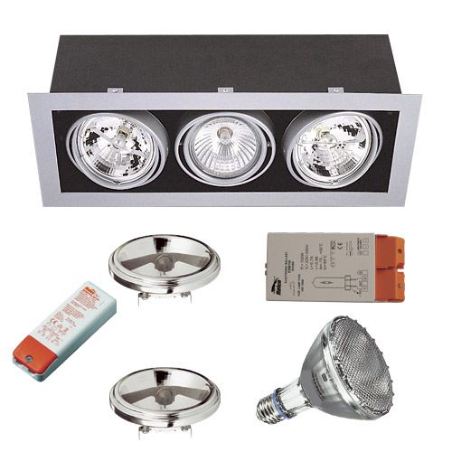 [LK-XF003G-2] Luminaire  Cadran IM+Par30 CDMR 70W+AR111 2x50W 230V