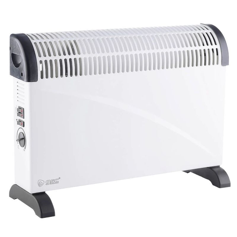 Convecteur Turbo 2000W 230V dim 57x42x19cm poids 3kg IP24 métal