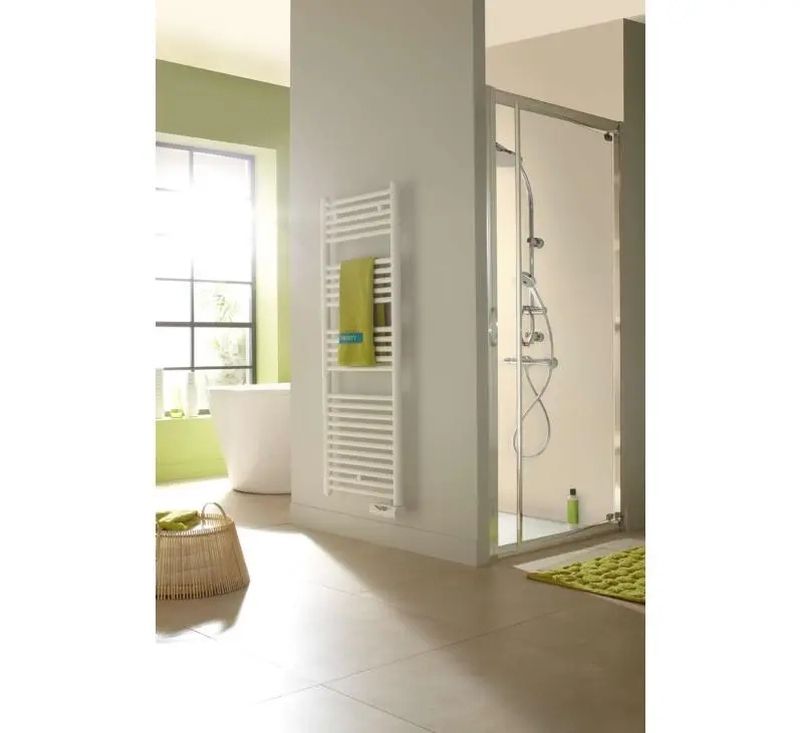 [ACO-TSL-050-050/TF] Radiateur sèche-serviette acova Atoll Spa EL régulation TF, Blanc RAL 9016, 500W, H 996 mm