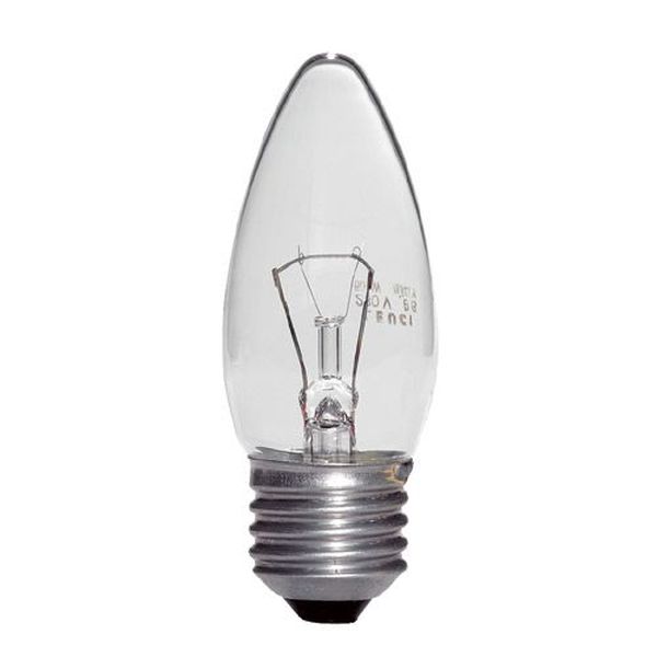 Ampoule Flamme Claire E27 60W 230V