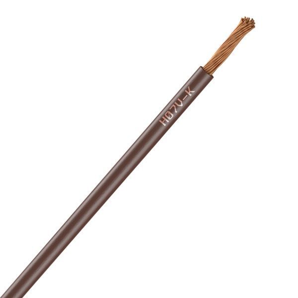 Fil Électrique H05Vk 0.75 mm² Souple Marron - Couronne De 100M