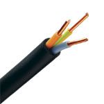 Câble Électrique U-1000 R2V 3X1.5 mm² Cuivre Rigide Noir - Couronne De 100M