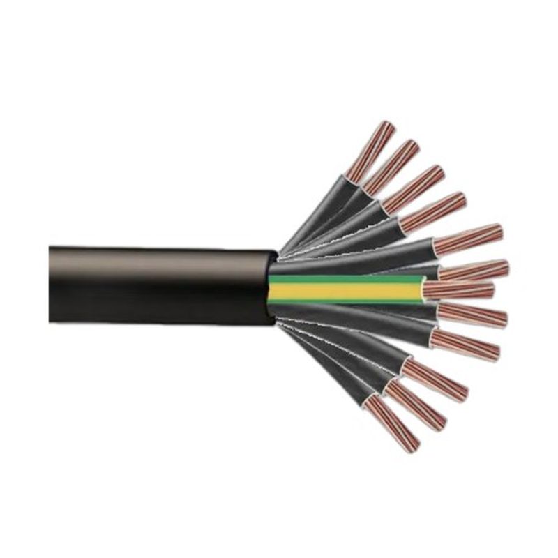 Câble Électrique U-1000 R2V 7G1.5 mm² Cuivre Rigide Noir - Couronne De 100M