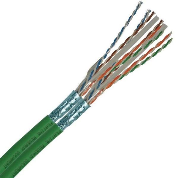 [CAB-FTP5] Câble (Ftp - Blindé) - F/Utp 2X4 Paires Cat.6A Pour Réseau Informatique - Couronne De 100M