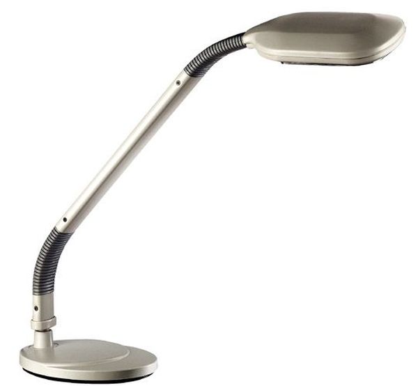 Luminaire  Lampe de bureau gris articule 230V 2x9W (=2x60W) INTIMUS