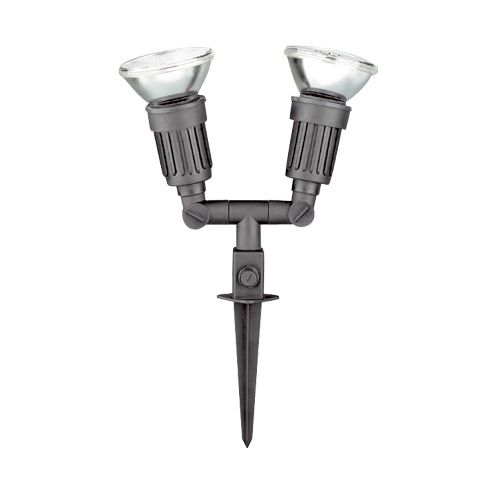 Luminaire  Spot Piquet Jardin 2x80W noir