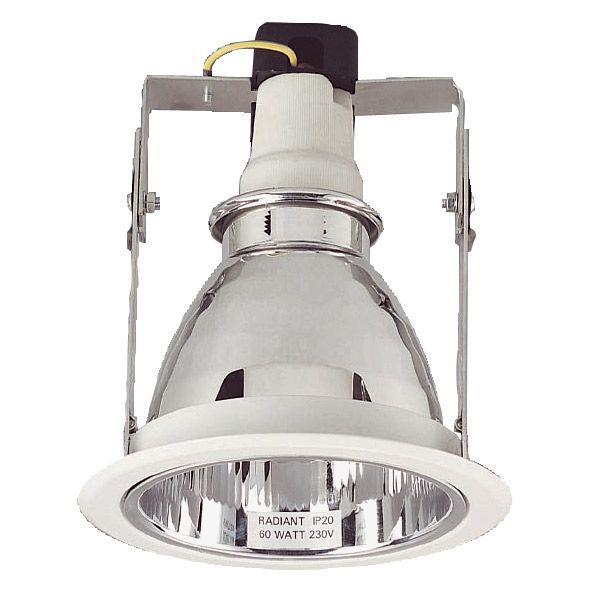 Luminaire  ENC.E27 100W MAX BLANC D125MM