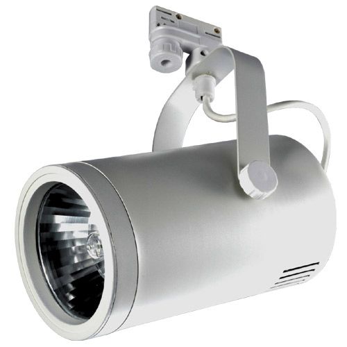Luminaire  Projecteur Rail 3 allumages argent G12 70W 230V