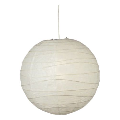 Luminaire  Suspension câble E27 60W 230V blanc Ø400mm papier IP20