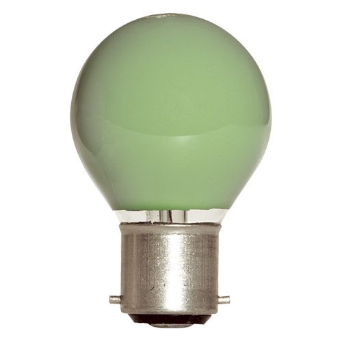 Lampe Sphérique Ilumination Vert B22 15W 230V couleur