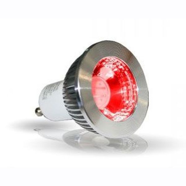 Ampoule GU10 LED Rouge 5W 230V couleur