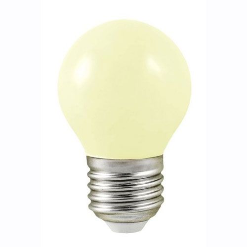 Ampoule LED sphérique E27 1W BLANC 230V couleur
