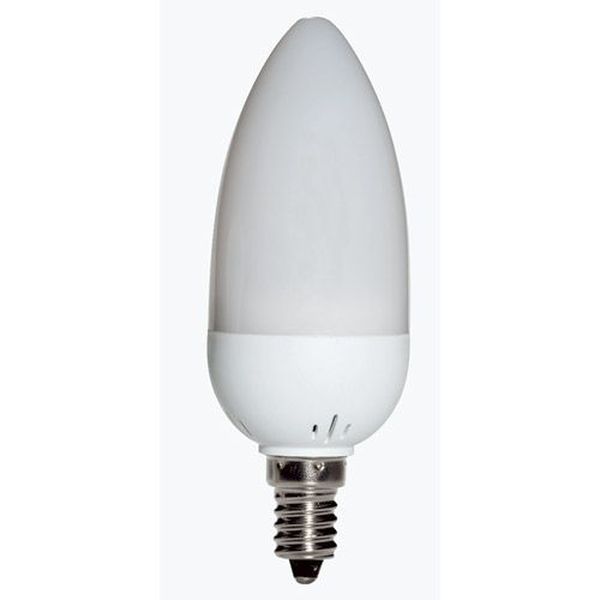 [L-62113] Ampoule Flamme Economique E14 7W 827 2700°K 230V Confort Fluocompacte 230v