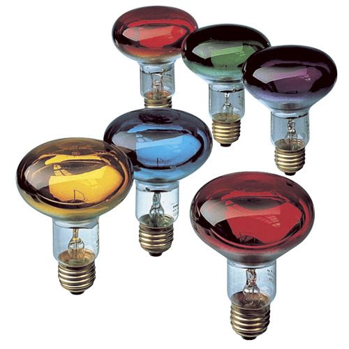 Lampe Réflecteur R80 D80mm Violet E27 60W 230V couleur