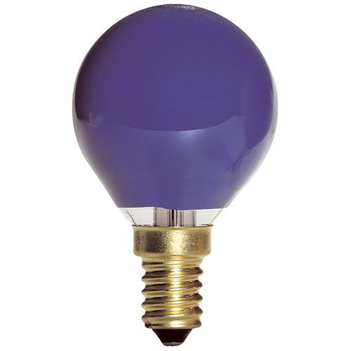 [L-9517] Lampe Sphérique Ilumination Bleu E14 15W 230V couleur