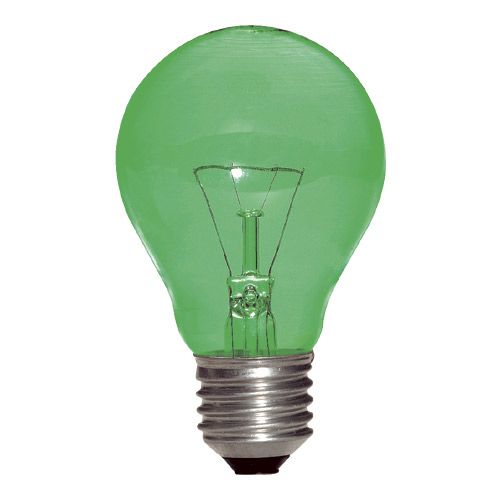 Lampe Standard Vert E27 40W 230V couleur