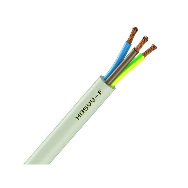 Câble Électrique Souple H05Vv-F Blanc 3G2.5 - Prix au mètre
