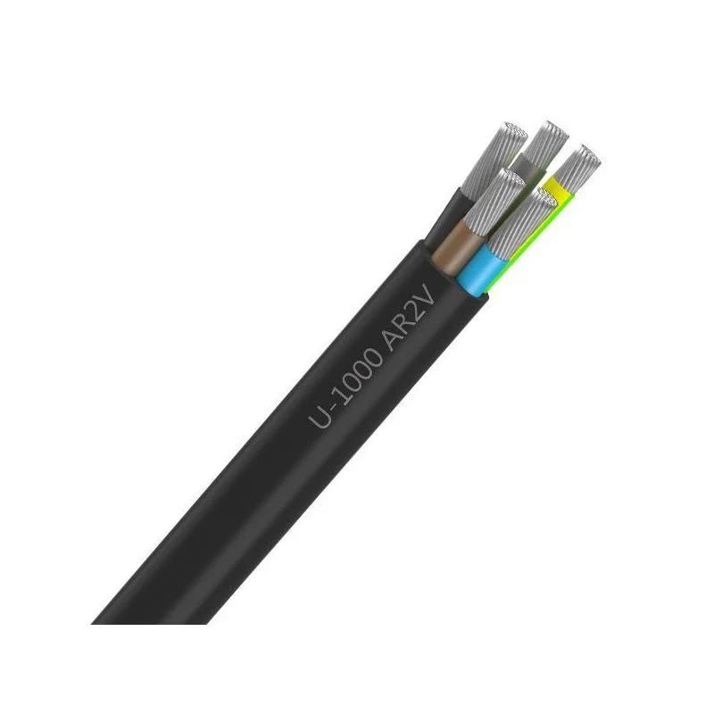[CAB-1632/1] Câble Électrique U-1000 Ar2V 2X25 mm² Alu Rigide Noir - Prix au mètre