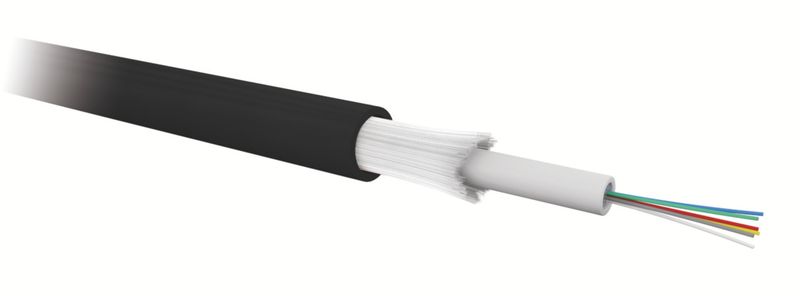 [CAB-FO47] Câble 24 Fibres Os2 Libre Int/Ext Zh Armé Fibre De Verre - Couronne De 100M