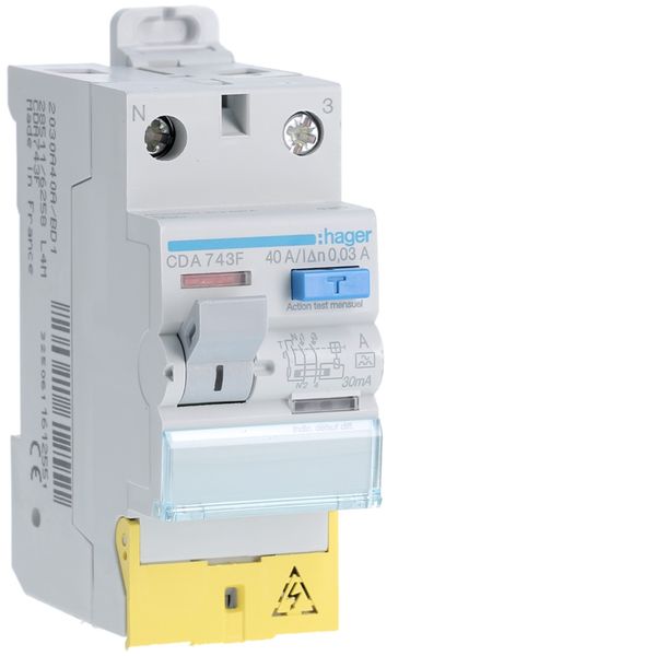 Elec Inter diff 2p 40a 30ma a borne déc. CDA743F