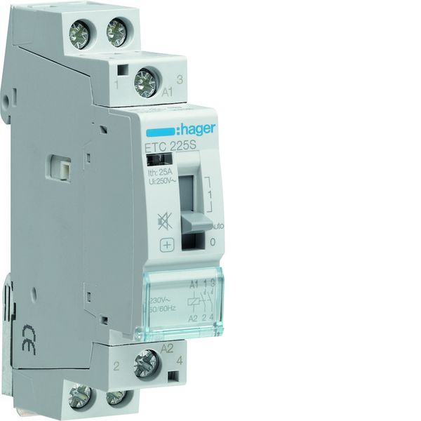 Elec Contact sil j/n 25a, 2f, 230v ETC225S