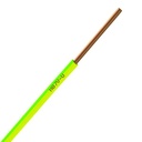 Fil Électrique H07VU 1.5 Rigide Vert-Jaune - Couronne De 100M