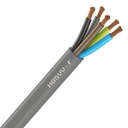 Câble Électrique Souple H05Vv-F Blanc 5G0.75 mm² - Couronne De 50M