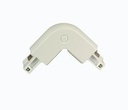 Luminaire  Coude 90° 3 allumages blanc accessoire rail