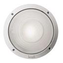 Luminaire  Hublot rond gris E27 100W Classe I IP54 230V