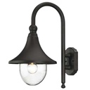 Luminaire  Applique E27 noir 230V extérieur IP44