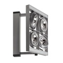 Luminaire  Cadran carré 4xAR111 50W+alim+lampes 230V