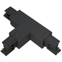 Luminaire  Té 3 allumages noir accessoire rail