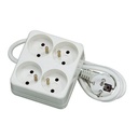 Elec Bloc carre 4pc+t cordon -11153