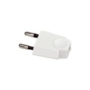 Elec Fiche mal 2p 6a marron -20261