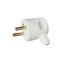 Elec Fiche male lateral 2x16a+t bl -21114