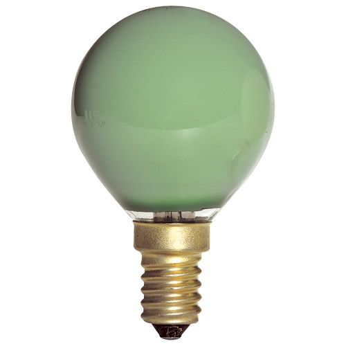Lampe Sphérique Ilumination Vert E14 15W 230V couleur