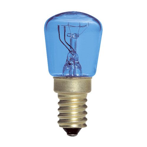 Lampe Poirette Bleu E14 15W 230V couleur